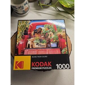Kodak‎ "Stowaways" Dogs in back of pickup truck 1000 Piece Jigsaw Puzzle